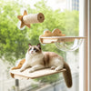 Hanging Window Cat Perch with Space Capsule