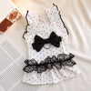 Polka Dot Flutter-Sleeve Pet Dress for Small Dogs & Cats