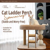 Low-Profile Cat Tree with Sisal Scratching Post and Cat Bed