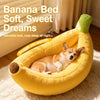 Banana-Shaped Pet Bed for Small Dogs & Cats