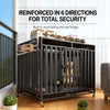 Heavy-Duty Metal Dog Crate for Indoor Use