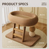 Oval Cat Scratcher Bed with Sisal Rope