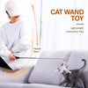 Interactive Cat Teaser Wand with Feather Replacement Heads