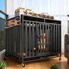 Heavy-Duty Metal Dog Crate for Indoor Use