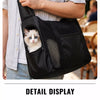 Breathable Faux Leather Crossbody Pet Carrier for Cats & Dogs