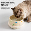 Ceramic Pet Water Bowl with Dotted Design
