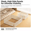 Indoor Pet Playpen with Door for Dogs