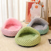 Semi-Enclosed Pet Bed for Cats and Dogs