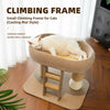 Compact Cat Tree with Cat Bed and Sisal Scratching Post