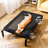 Elevated Portable Dog Cot Bed with Stainless Steel Frame