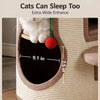Sisal Barrel Cat Tree with Hideaway and Scratcher
