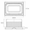 Dog Potty Tray with Wall Panel, Wire Grid & Drawer