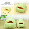 Covered Pet Bed with Open Entry for Cats and Small Dogs