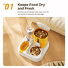Automatic Pet Feeder & Water Dispenser with Dual Bowls