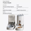 Automatic Pet Feeder & Non-Electric Water Dispenser