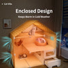 Roofed Multi-Level Plastic Cat Condo with Litter Area