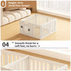 Indoor Pet Playpen with Door, Modular Panel Enclosure