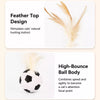 Cat Feather Ball Toy for Interactive and Independent Play