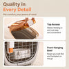 Portable Plastic Pet Carrier for Small Dogs & Cats