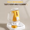 Automatic Pet Feeder and Water Dispenser with Dual Bowls
