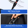 Foldable Pet Stroller with Detachable Carrier