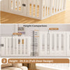 Indoor Pet Playpen with Door, Modular Panel Enclosure
