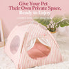 Indoor Pet Tent Bed with Reversible Cushion for Cats & Dogs