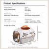 Portable Plastic Pet Carrier for Small Dogs & Cats