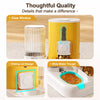 Automatic Pet Feeder and Water Dispenser with Dual Bowls