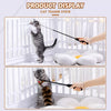 Interactive Cat Teaser Wand with Feather Replacement Heads