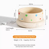 Ceramic Pet Water Bowl with Dotted Design