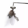 Cat Teaser Wand with Feather Replacement Heads