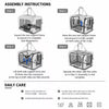 Large Foldable Pet Carrier for Cats & Dogs