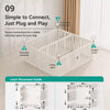 Indoor Pet Playpen with Door, Modular Panel Enclosure
