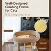 Low-Profile Cat Tree with Sisal Scratching Post and Cat Bed