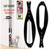 No-Drill Fish-Shaped Pet Door Holder for Cats and Dogs