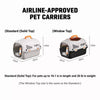 Portable Plastic Pet Carrier for Small Dogs & Cats