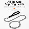 One-Piece Stainless Steel Chain Slip Lead for Dogs