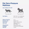 Memory Foam Pet Bed Mat for Small Dogs, Removable & Washable