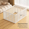 Indoor Pet Playpen with Door, Modular Panel Enclosure