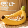Banana-Shaped Pet Bed for Small Dogs & Cats