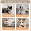 Semi-Enclosed Waterproof Pet Bed for Small Dogs & Cats