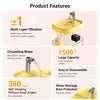 Automatic 1,500 mL Pet Water Fountain for Cats & Dogs