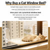 Window-Mounted Cat Hammock with Suction Cups