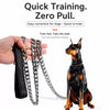 One-Piece Stainless Steel Chain Slip Lead for Dogs