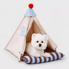 All-Season Semi-Enclosed Pet Tent Bed for Cats and Small Dogs