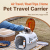 Portable Plastic Pet Carrier for Small Dogs & Cats