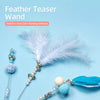 Feather Cat Teaser Wand Toy for Interactive Play