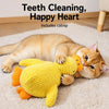 Yellow Duck Plush Cat Toy with Crinkle Paper and Catnip