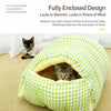 Covered Pet Bed with Open Entry for Cats and Small Dogs